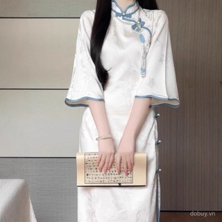 Vintage Áo Thun Thổ Cẩm Jacquard Mát Mẻ, Phong Cách Hiện Đại, Phù Hợp Hàng Ngày