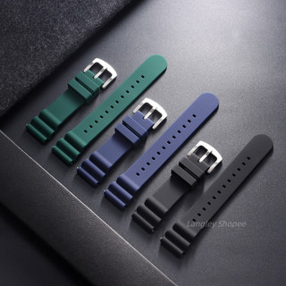 Dành Cho Seiko 5 Diver Dây Đeo Đồng Hồ Cao Su Silicon 20 Mm 22 Mm Dây Đồng Hồ SKX007 SKX009 Vòng Tay Phát Hành Nhanh Nhựa Dây Đeo Đồng Hồ Cho Nam Đen Xanh Xanh Lặn