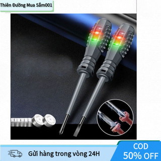 【COD】Bút đo điện đa năng cho thợ sửa chữa, thiết kế chắc chắn với đèn báo cảm biến, kiểm tra an toàn hệ thống điện