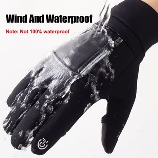 Găng tay màn hình cảm ứng SEREIP, Trượt tuyết câu cá có lớp lót ấm áp Găng tay chống lạnh, Găng tay đi xe đạp nam ấm áp mùa đông chống gió Chạy bộ ngoài trời