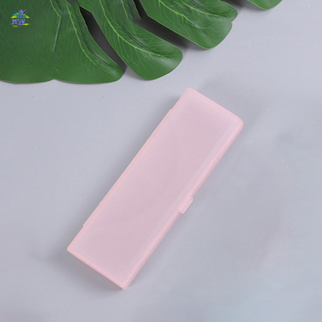 Hộp bút chì mờ trong suốt có hộp đựng bút chì đóng cửa cho trường học Phụ kiện văn phòng phẩm văn phòng phẩm