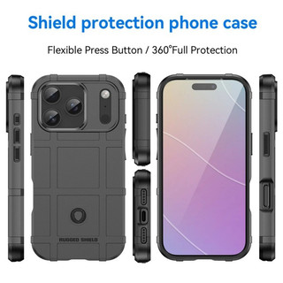 Dành Cho iPhone 17 17 17e 16e 16 15 14 13 Pro Max Air Plus Mini Silicone Chắc Chắn Lá Chắn Quân Sự Funda Trường Hợp Bảo Vệ