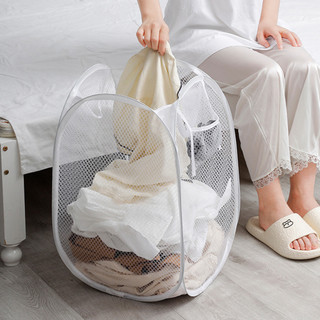 (Giao hàng tại địa phương) Giỏ đựng đồ giặt bẩn thoáng khí có thể gập lại Giỏ sắp xếp dung tích lớn có thể gập lại