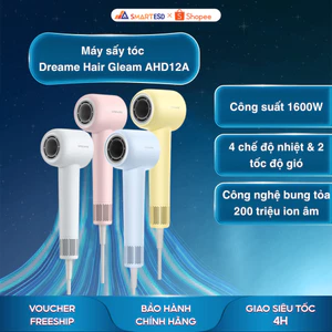 Máy sấy tóc Dreame Hair Gleam AHD12A - 4 chế độ nhiệt - Bảo hành 24 tháng