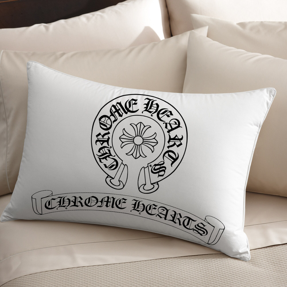 Logo Chrome Hearts Vỏ Gối Polyester Hình Chữ Nhật Một Mặt, Máy Có Thể Giặt Được, Thích Hợp Để Trang Trí Phòng Khách Giường Sofa (Không Bao Gồm lõi)