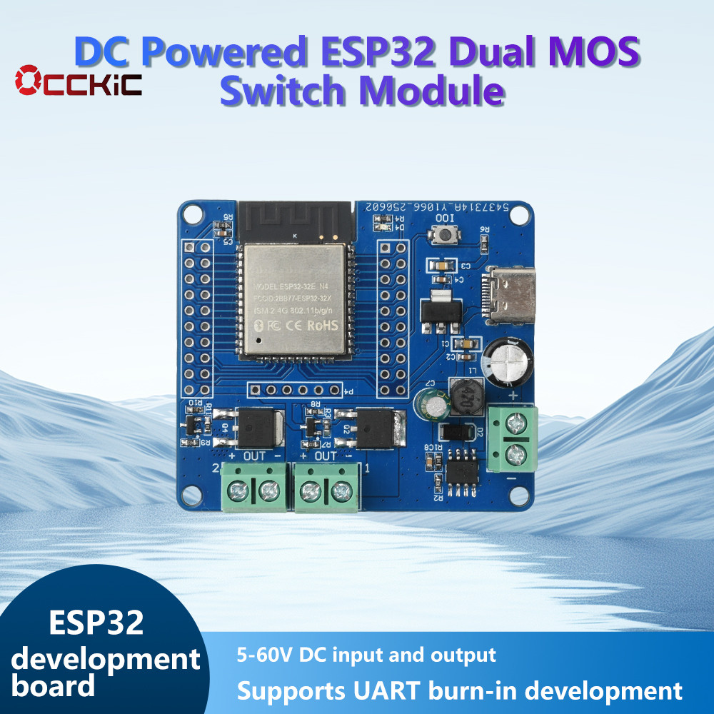 Occic DC 5-60V Dual / Quad Mos Switch Module On-Board Esp32-32E Module ...