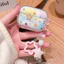 Cat Lucky Grass Flower + Mặt dây chuyền Móc khóa AirPods Case cho AirPods Pro3 / 4 / 3 / Pro / Pro2 Vỏ tai nghe