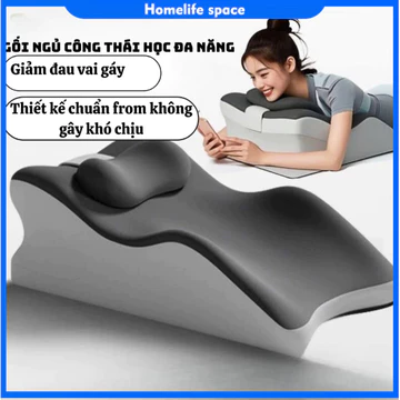 [📢Free shipping🕹️]Gối Memory Foam đa năng - Giảm đau vai gáy, ngủ ngon & đọc sách, thiết kế công thái học