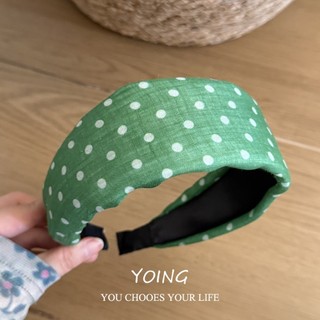 Yoing / Phong cách mới Phong cách Hàn Quốc Mũ đội đầu chấm bi tươi cao cấp phong cách Hàn Quốc