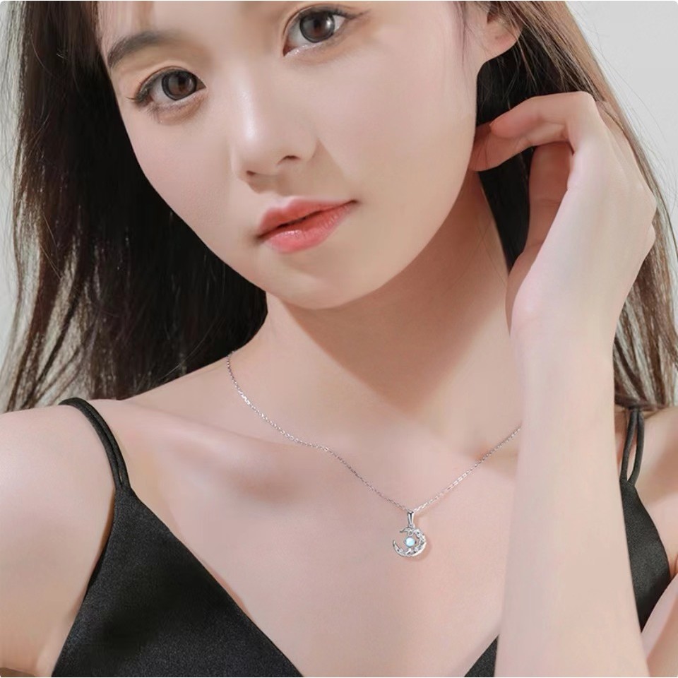Vòng cổ mặt dây chuyền hoa cô gái ngọt ngào sang trọng nhẹ nhàng