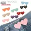 KUZHEN 2 Chiếc Hình Trái Tim Có Thể Điều Chỉnh Nút Jean Eo Bule Snap Quần Bule Extender Thay Thế Quần Jean Nút Đính Kèm Chân HOT