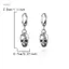 PNPIA- Halloween Vương Miện Đầu Lâu Đồng Hồ Thả Bông Tai Nữ Gothic Tòn Ten Bông Tai Punk Món Quà Trang Sức