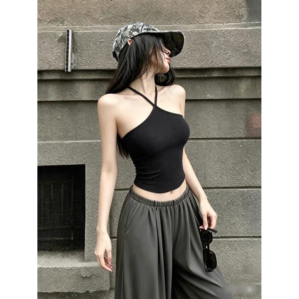 Gợi Cảm Cô Gái Nóng Dây Camisole Nữ Có Miếng Lót Ngực Mùa Hè Slim Top