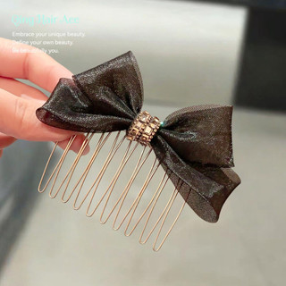 Chèn Lược Nữ Nơ Đen Kẹp Tóc Hàng Ngày Lưng Đầu Tấm Tóc Lên Xuống Lược Tóc Gãy Lược Mũ Đội Đầu