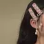 Siyuyan Kẻ Sọc Kim Cương Giả Nơ sel Tóc Nữ Tính Khí Ngọt Ngào Kẹp Tóc Cao Cấp Bên Nổ Kẹp Phụ Kiện Tóc Thời Trang VN