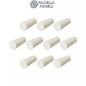 Nút chặn Silicon FANIELLAPOWELL, Nút chặn cao su Silicon màu be khoan, Ứng dụng rộng rãi 8-12mm cho nút chặn ống thử nghiệm bình