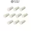 Nút chặn Silicon FANIELLAPOWELL, Nút chặn cao su Silicon màu be khoan, Ứng dụng rộng rãi 8-12mm cho nút chặn ống thử nghiệm bình