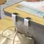HL 1 / 2 / 4 cái 360° Móc bàn bằng thép xoay được - Lắp đặt không phá hủy, có thể tháo rời cho bàn làm việc văn phòng, ký túc xá trường học LMWU