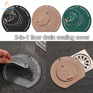 Vỏ thoát nước sàn GILL, Thảm thoát nước sàn mèo hoạt hình bằng silicon, Tấm lọc cống thoát nước chống côn trùng sáng tạo cho bộ sưu tập tóc phòng tắm