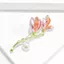 2025 Tính Khí Men Phong Lan Cao Cấp Thổ Cẩm Ngọc Trai Cao Cấp Thanh Lịch Đơn Giản Phụ Kiện Cao Cấp Corsage Pin 6.16