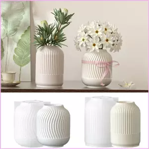 Khuôn trang trí bình sọc dọc thủ công Cinnam Lý tưởng cho các dự án nhựa và xi măng