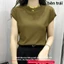 Áo thun ngắn tay cổ tròn mùa hè bằng lụa lạnh co giãn cao cho phụ nữ, màu sắc đồng nhất, đơn giản, thoải mái, đa năng, k