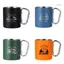 SUIT Cốc Cà Phê Kim Loại Di Động Cốc Cắm Trại Nhỏ Gọn Drinkware Cốc Du Lịch Có Tay Cầm Cho Du Lịch Ngoài Trời Cắm Trại Nhà Bền Đẹp