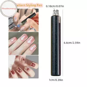 Houdou 5 Cánh Hoa Bút Chấm Móng Tay, Dụng Cụ Thiết Kế Hoa Một Thì, Dụng Cụ Chấm Tay Cầm Acrylic Cho DIY Nail Art, Vẽ Móng Tay Dễ Dàng VN