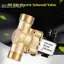 Belleshopp Van điện từ bằng đồng thau 1/2 inch 24V DC Điều khiển nước thường đóng