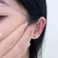 Nơ Thời Trang Nhiều Màu Sắc Kim Cương Giả Ngọc Trai Tai Stiers Áp Lực Tai Sti Châm Cứu Tai Móng Tay Massage