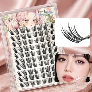 Tự Nhiên C Curl Lông Mi Giả Sợi Tổng Hợp Mềm 11-14mm Hỗn Hợp Chiều Dài Nhẹ Handmade Mi Để Trang Điểm Tiệc Hàng Ngày