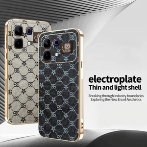 Ốp Lưng Cho Infinix Note 60 Pro X6878 X6879 Sang Trọng Da Tốt Mạ Điện Cạnh Chống Rơi Vỏ Bảo Vệ Điện Thoại
