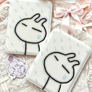 Đầu thỏ trắ trắng đơn giảnGấp gọn, mang theo dễ dàngKính đơp mini tiện dụng