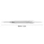 PYCOU 20 Dụng cụ thanh lò xo, Dụng cụ tháo dây đeo đồng hồ màu bạc 82mm, Dụng cụ thay đổi dây đeo đồng hồ Thép hợp kim Đầu lò xo hai đầu Fork Cửa hàng đồng hồ Sửa chữa hàng loạt