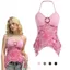 IFASIN Halter Cami Top, Ruched Bust Spaghetti Dây Tank Tops, Hợp Thời Trang In Lưới Sheer Lớp Phủ Bất Đối Xứng Hem Crop Tops Mặc Thường Ngày