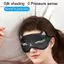 Mặt nạ mắt ngủ bằng lụa bắt chước Mặt nạ ngủ che mắt mịn màng cho nam giới Fox Travel Relax Eyepatches Night Thoáng khí bịt mắt