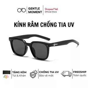 Kính râm gọng vuông chống tia UV GENTLE MOMENT kính mát thời trang nam nữ phong cách Hàn Quốc GMR914