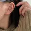 Bluelover 3 Đơn Giản Tròn Quấn Bông Tai Sụn Tai Kẹp Không Xuyên Sụn Bông Tai Tai Vòng Tay Mới
