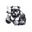 Muscle Bulldog Dán Xe Ô Tô Độc Đáo Bìa Trang Trí Miếng Dán Hành Lang Lối Vào Có Thể Tùy Chỉnh 26.3.22