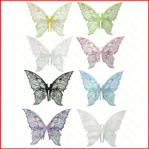 GC1 Dạ Quang Cánh Bướm Bé Gái Trang Trí Lưng Đồ Chơi Cổ Tích Magic Wand Bộ 3 Món Phong Cách Văn Học GC1