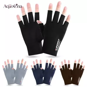 AqToCna Chống Tia UV Nam Nữ Găng Tay Câu Cá Chống Trượt Mùa Xuân Mùa Hè Băng Thoáng Khí Đi Xe Đạp Găng Tay Thể Thao Câu Cá AqToCna