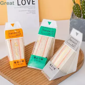 TUYỆT VỜI 100 Túi Bánh Mì Sandwich, Túi Bánh Mì Nướng Trong Suốt Dễ Rách, Túi Bọc Thực Phẩm Dày Tam Giác Di Động