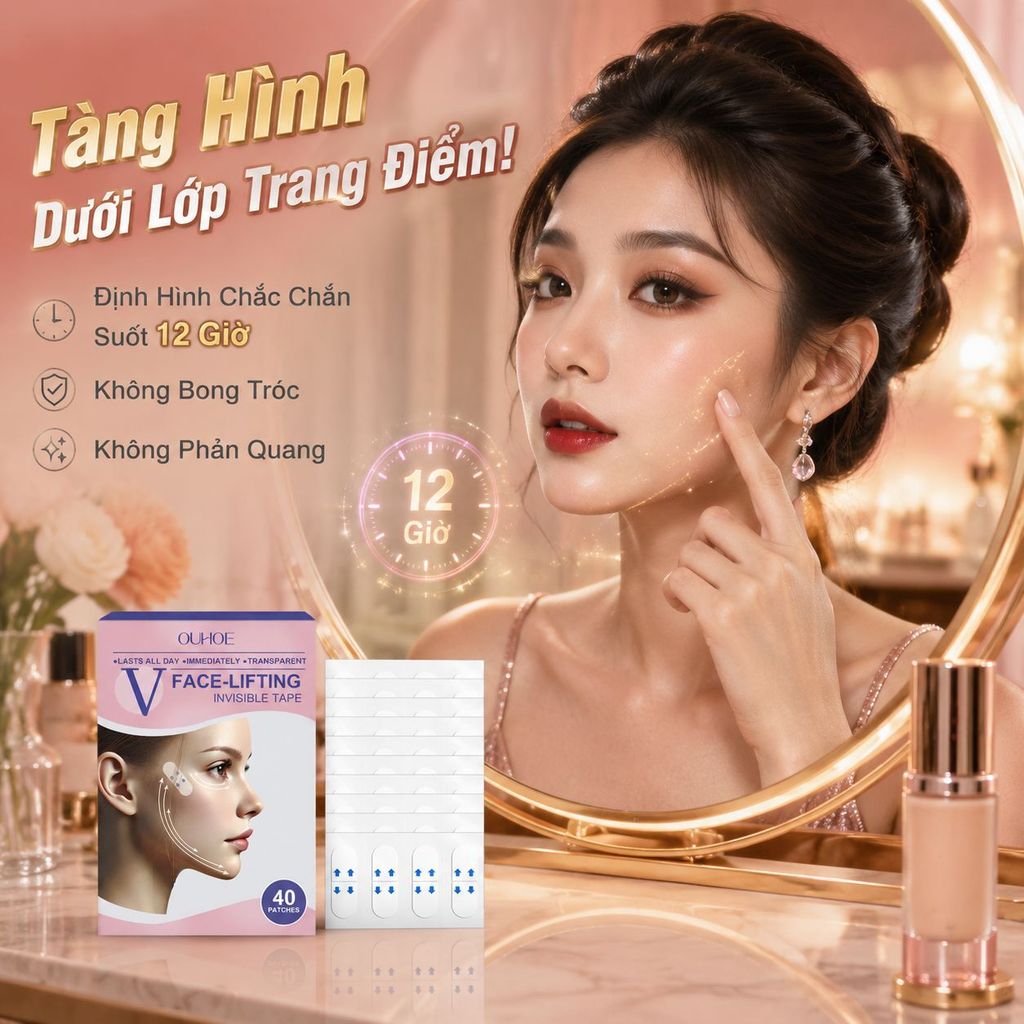🔥Giá sốc🔥Miếng dán nâng cơ định hình mặt | Miếng dán khuôn mặt nâng cơ không thấy | Băng keo săn chắc dưỡng ẩm cho cằm