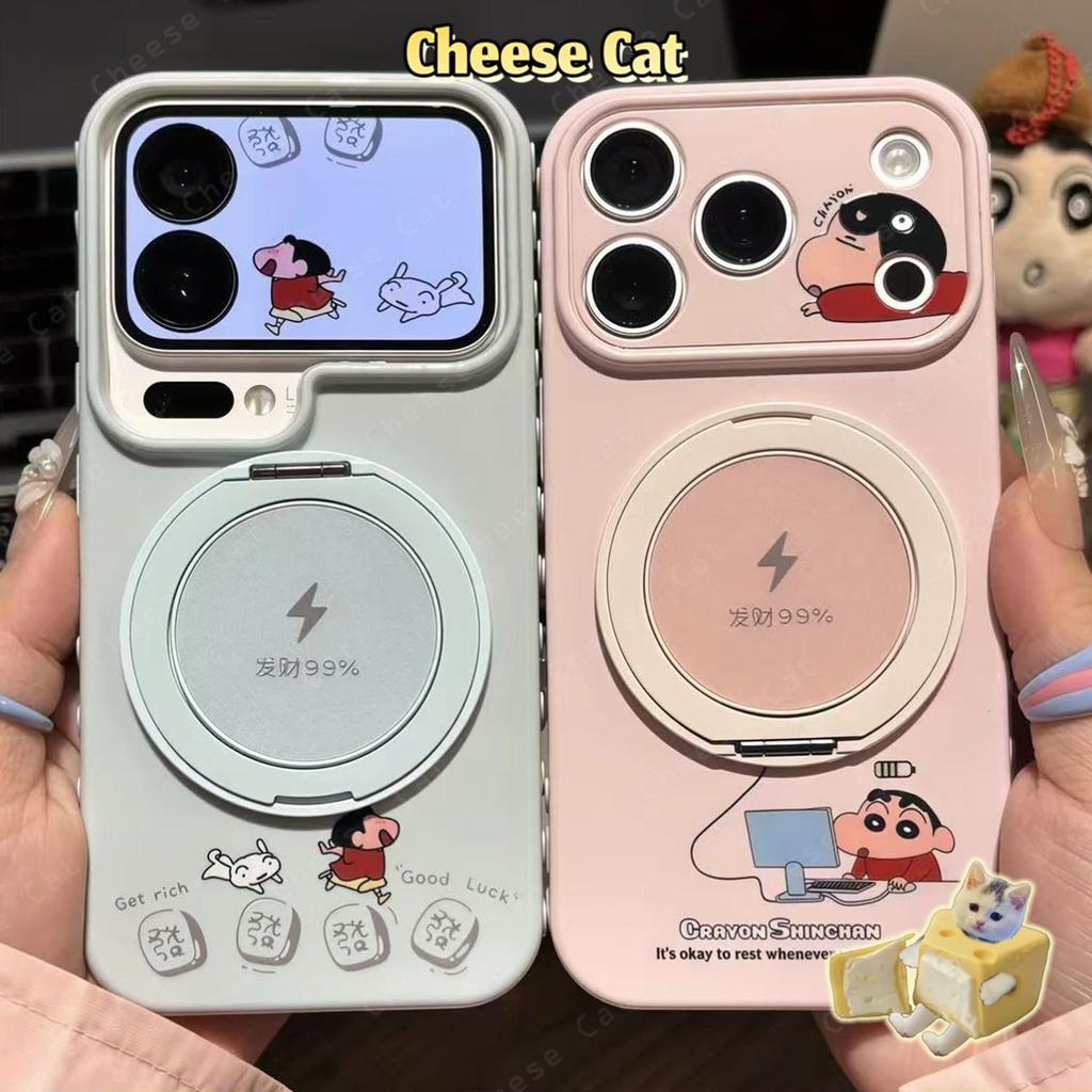 Ốp điện thoại hình nhẫn có chân đế xoay bằng kim loại cho iPhone 17 11 12 13 14 15 Plus Xs Max XR 7 Plus 16 Pro Max