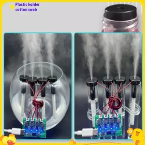 Máy tạo độ ẩm bốn loại C USB Máy tạo độ ẩm Mini Bộ dụng cụ DIY Máy tạo sương mù và bảng mạch điều khiển Tấm phun sương có chân đế