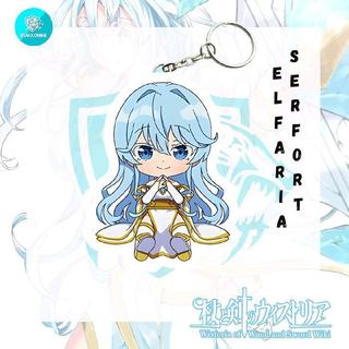 Keychain Acrylic Anime Tsue To Tsurugi No Wistoria  - Will Serfort, Elfaria Albis Serfort, Colette Loire,