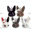 CAST Dark Bunny Sang Trọng Búp Bê, Sang Trọng Thiết Kế Dễ Thương Thỏ Sang Trọng Móc Khóa, Dễ Thương Thêu Phong Cách Gothic Thân Thiện Với Da Thỏ Túi Charm Hàng Ngày Mang Theo