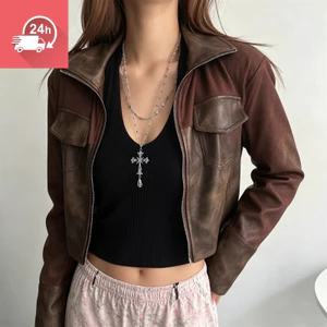 Vòng cổ hạt pha lê nhiều lớp thời trang, thanh lịch, ngọt ngào và Edgy Y2K dành cho nữ