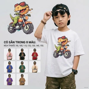 Áo thun bé trai basic học sinh tiểu học Cho bé 2-12 tuổi Mềm mại Dễ phối đồ