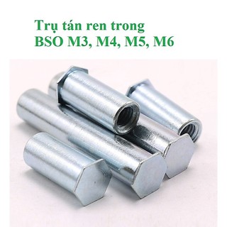 10 cái M3-M6 Trụ tán ren trong BSO M3, M4, M5, M6 thép mạ